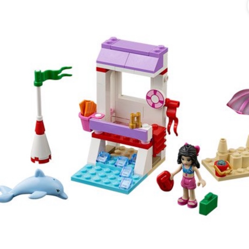 NWOB LEGO Friends Emma's Lifeguard Post
Building Set #41028. 78 pieces.